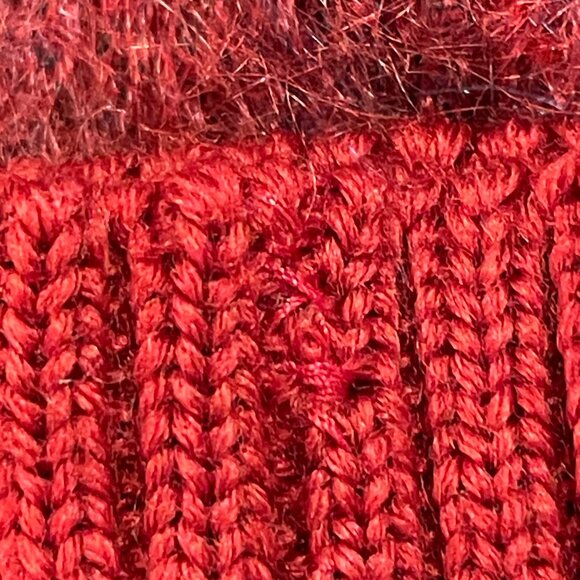 J. LINDEBERG Long Sleeve Turtleneck Pullover Mohair Blend Deep Red - L - Picture 9 of 12